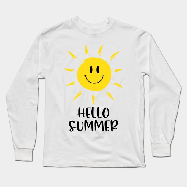 Hello Summer Long Sleeve T-Shirt by aborefat2018